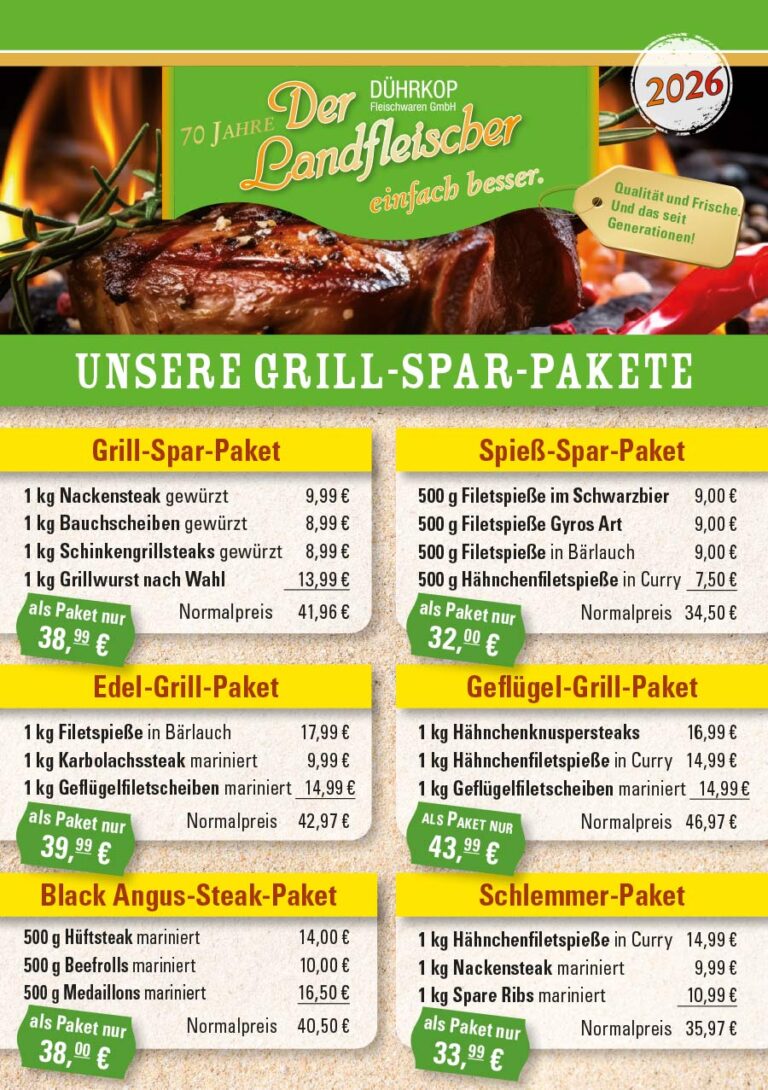 Dührkops Grillpakete