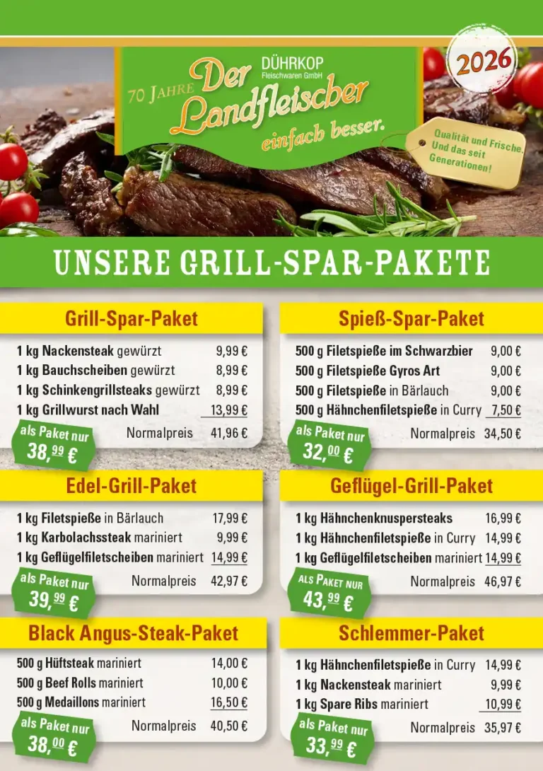 Dührkops Grillpakete
